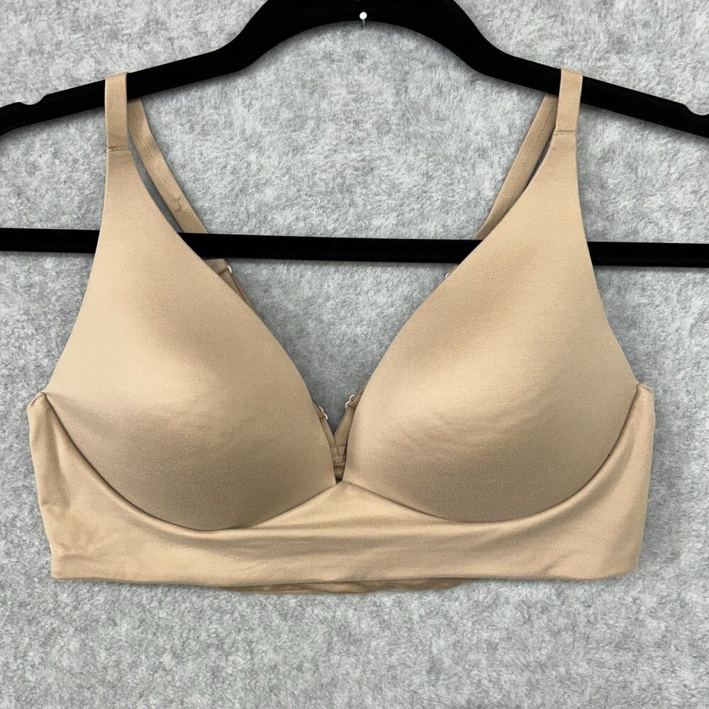 Victoria's Secret Wireless Pullover Lightly Lined Plunge Bra 34C Beige
